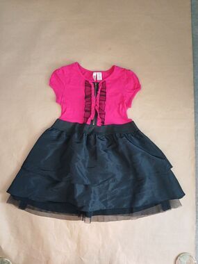 Vintage Y2K Route 66 Mini Dress Size XL Barbiecore black and pink cosplay